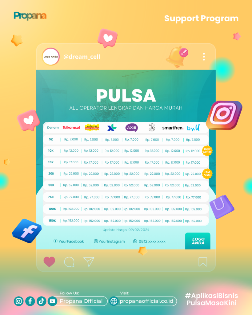 Pulsadata Pulsa - Support
